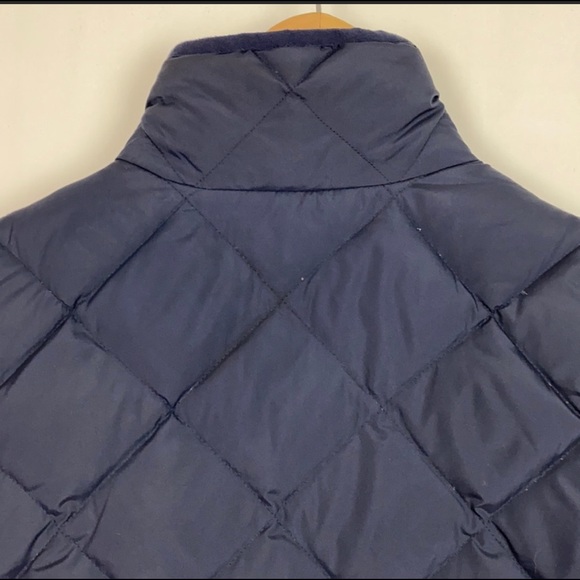 J Crew Navy w Gold Accents Down PufferVest S - Picture 8 of 10